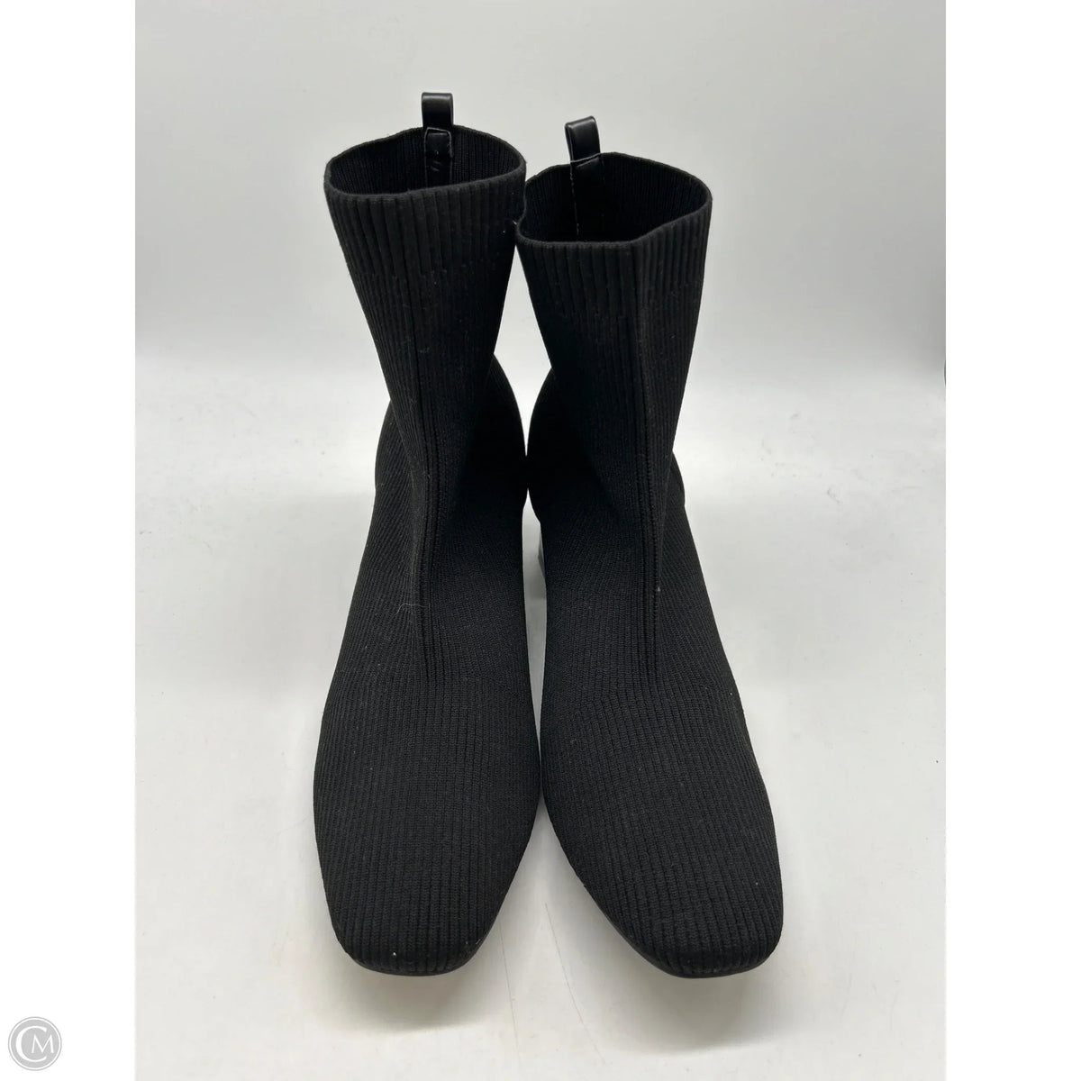 Boots Ankle Heels By Cato In Black, Size: 11
