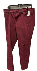 Jeans Straight By Lauren By Ralph Lauren In Striped Pattern, Size: 12