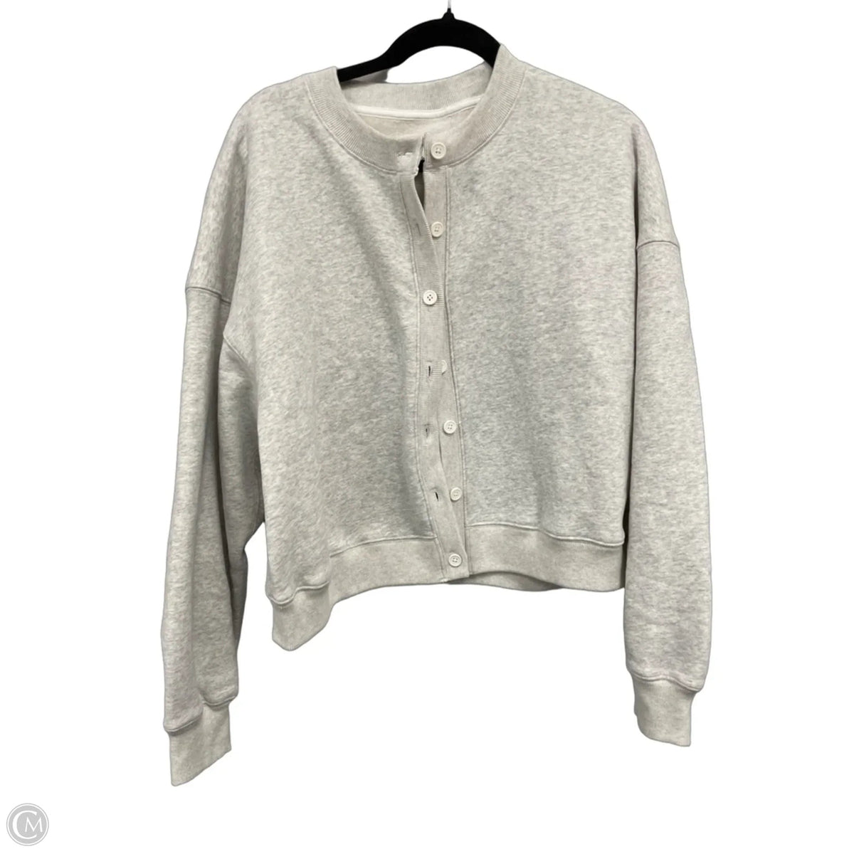 Sweatshirt Crewneck By Abercrombie And Fitch In Grey, Size: L