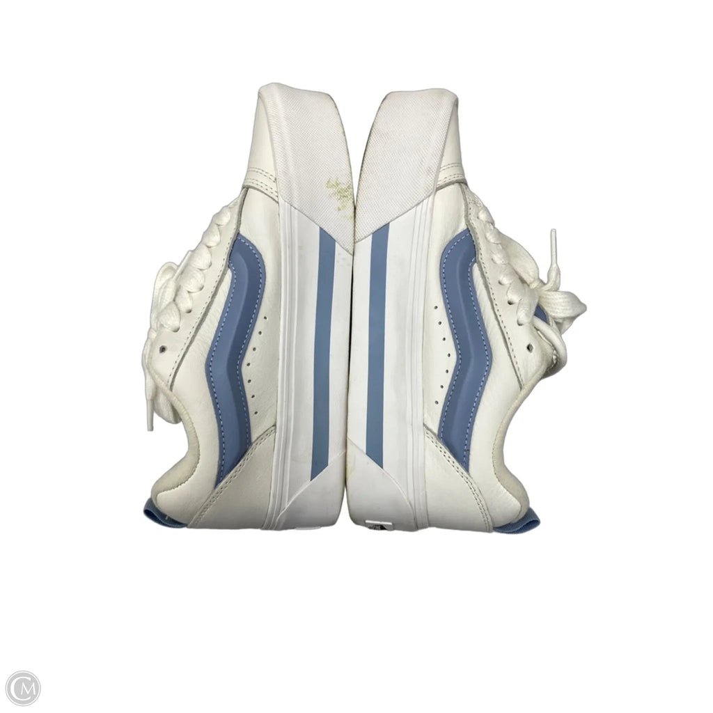 Shoes Sneakers By Vans In Blue & White, Size: 9.5