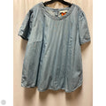 Top Short Sleeve By Loft In Blue, Size: 3x