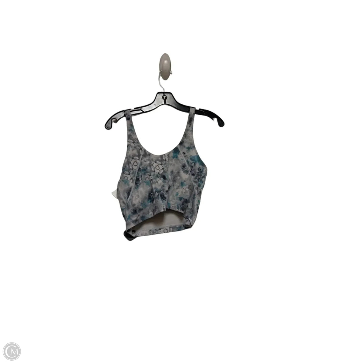Athletic Bra By Lululemon In Blue & Grey, Size: 10