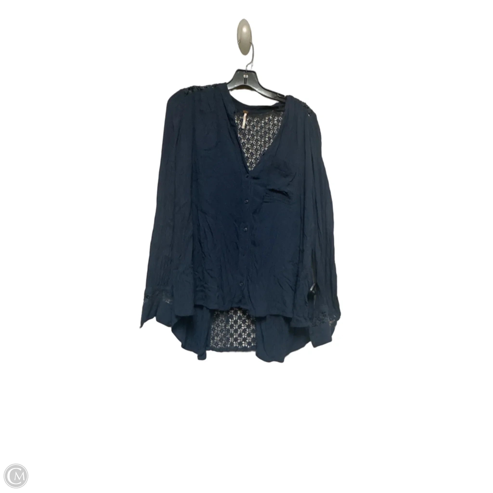 Top Long Sleeve By Free People In Blue, Size: Xs