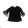 Blouse Long Sleeve By Ali Miles In Black, Size: Xl