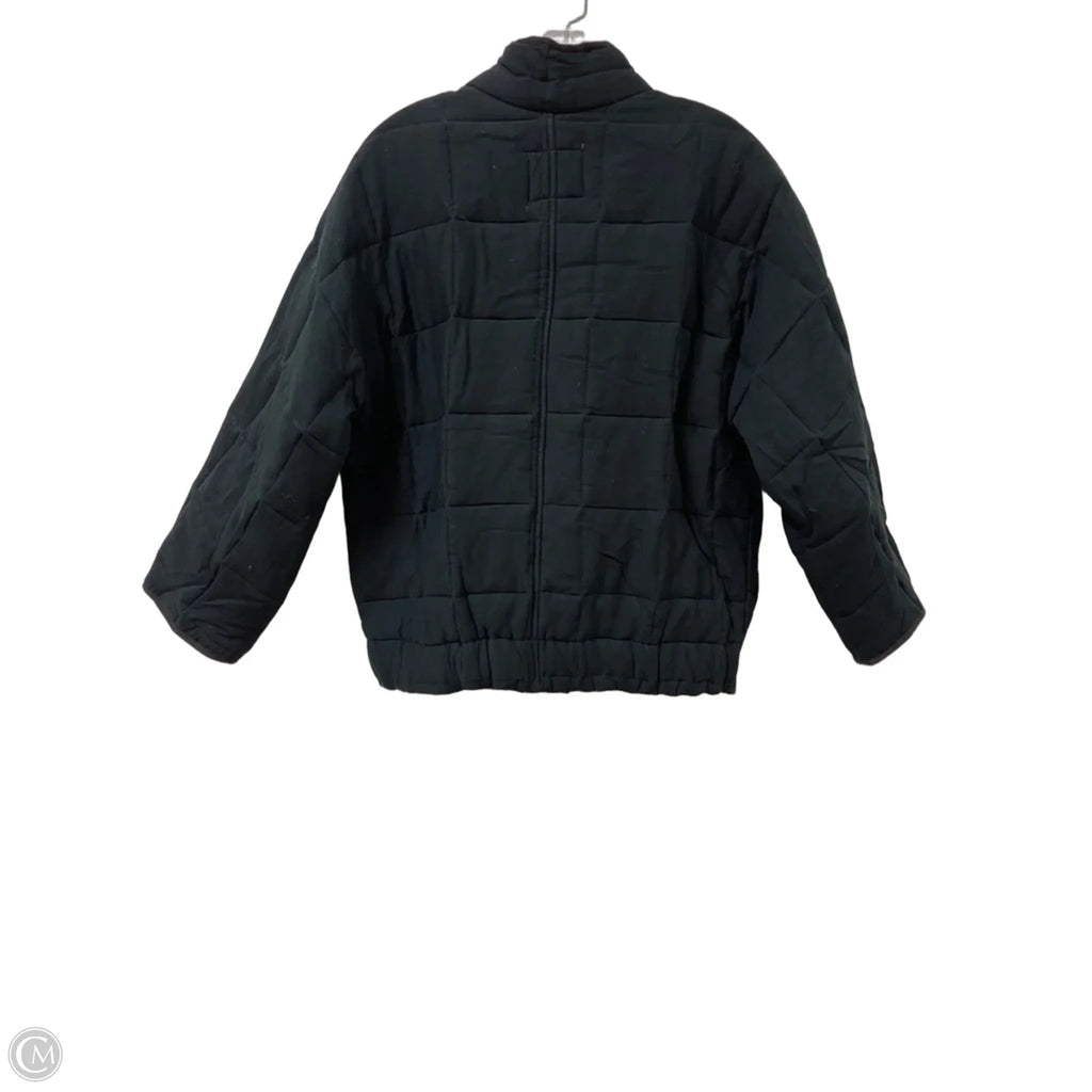 Coat Puffer & Quilted By Thread And Supply In Black, Size: S