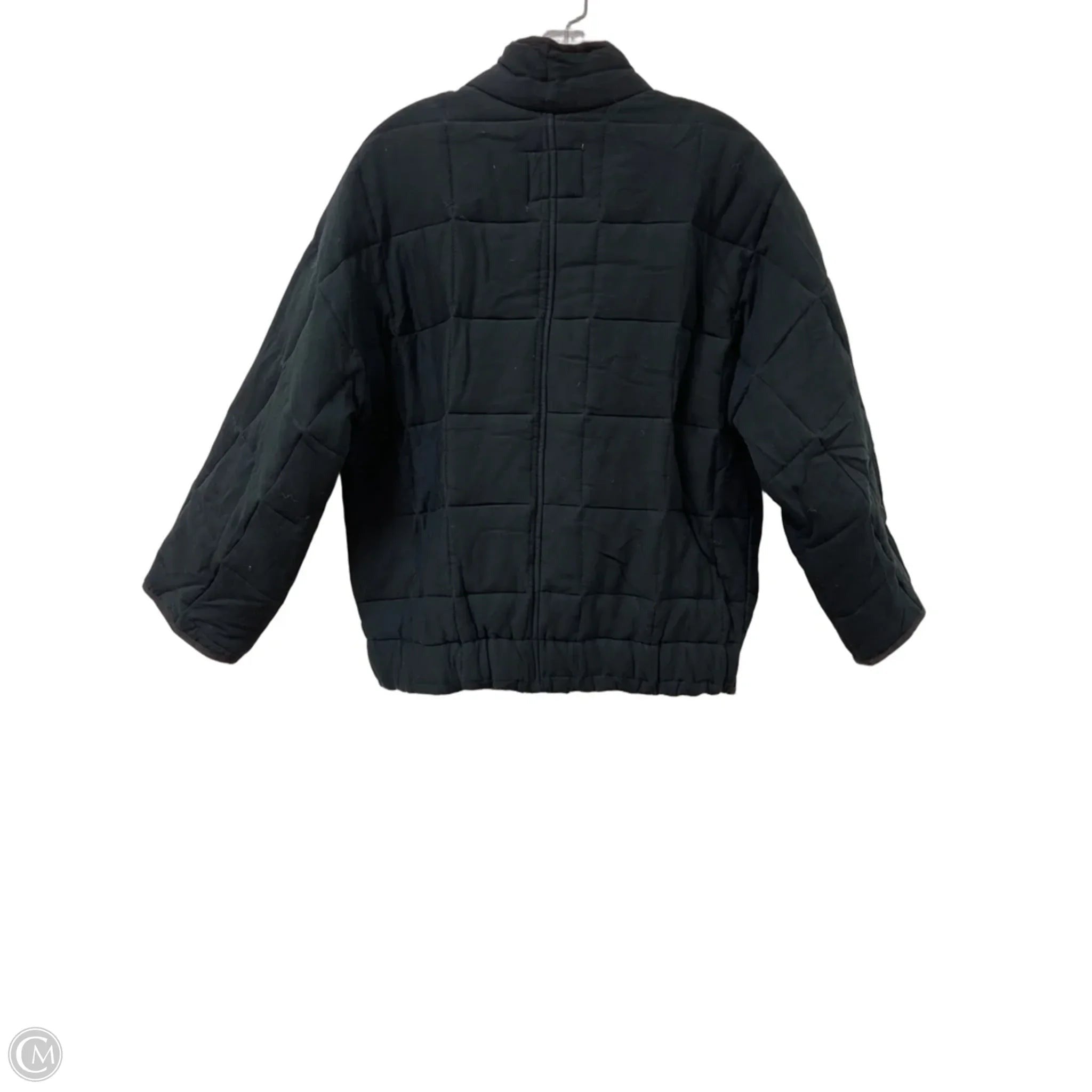 Coat Puffer & Quilted By Thread And Supply In Black, Size: S