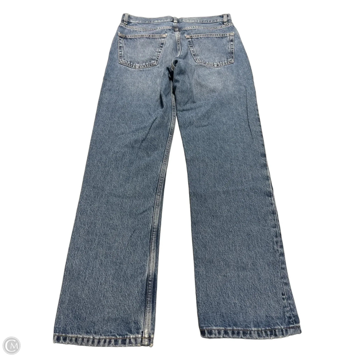 Jeans Straight By Topshop In Blue, Size: 4