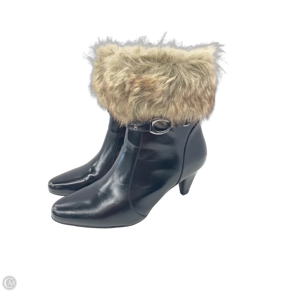 Boots Ankle Heels By Cmc In Black, Size: 11