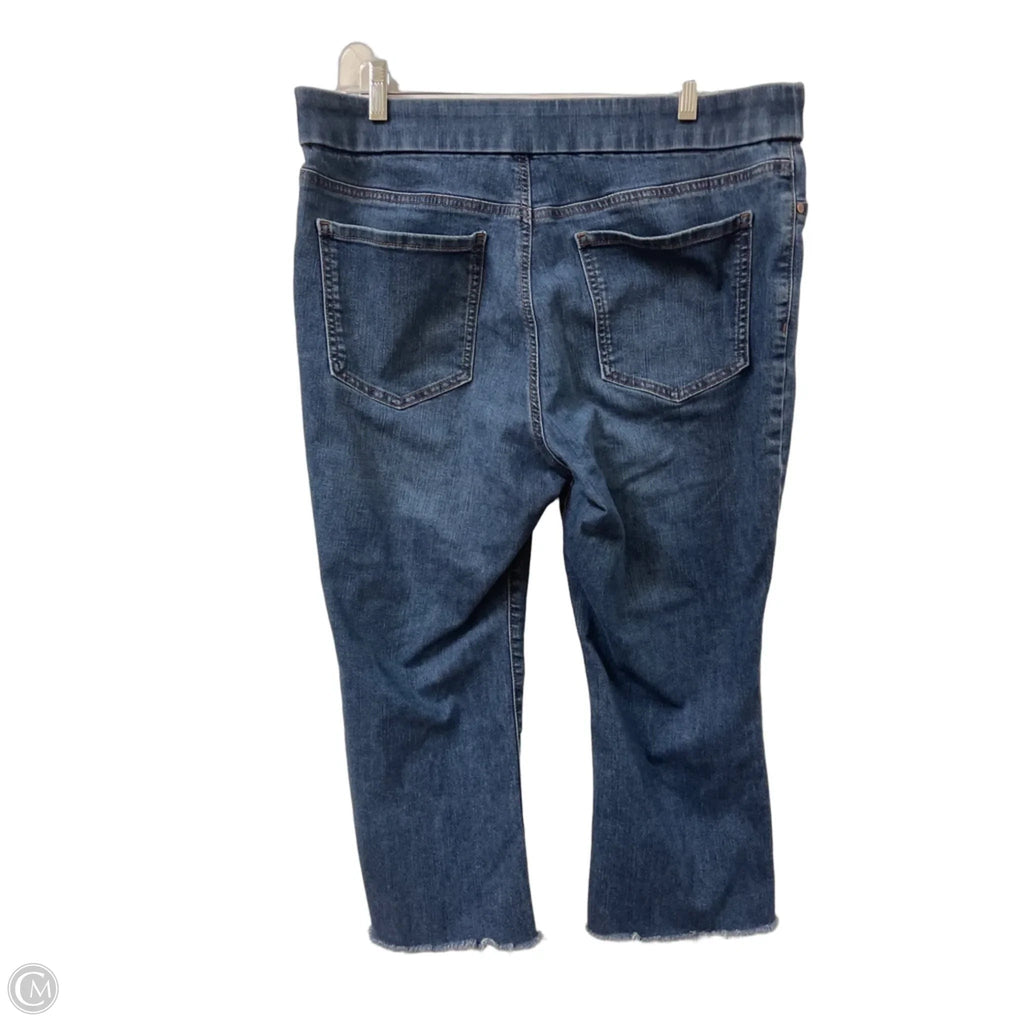 Jeans Cropped By Kim Rogers In Blue Denim, Size: 14p