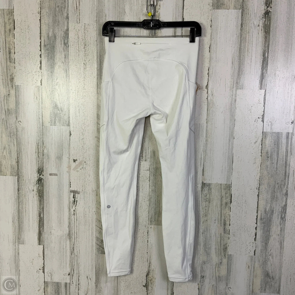Athletic Leggings By Lululemon In White, Size: 6