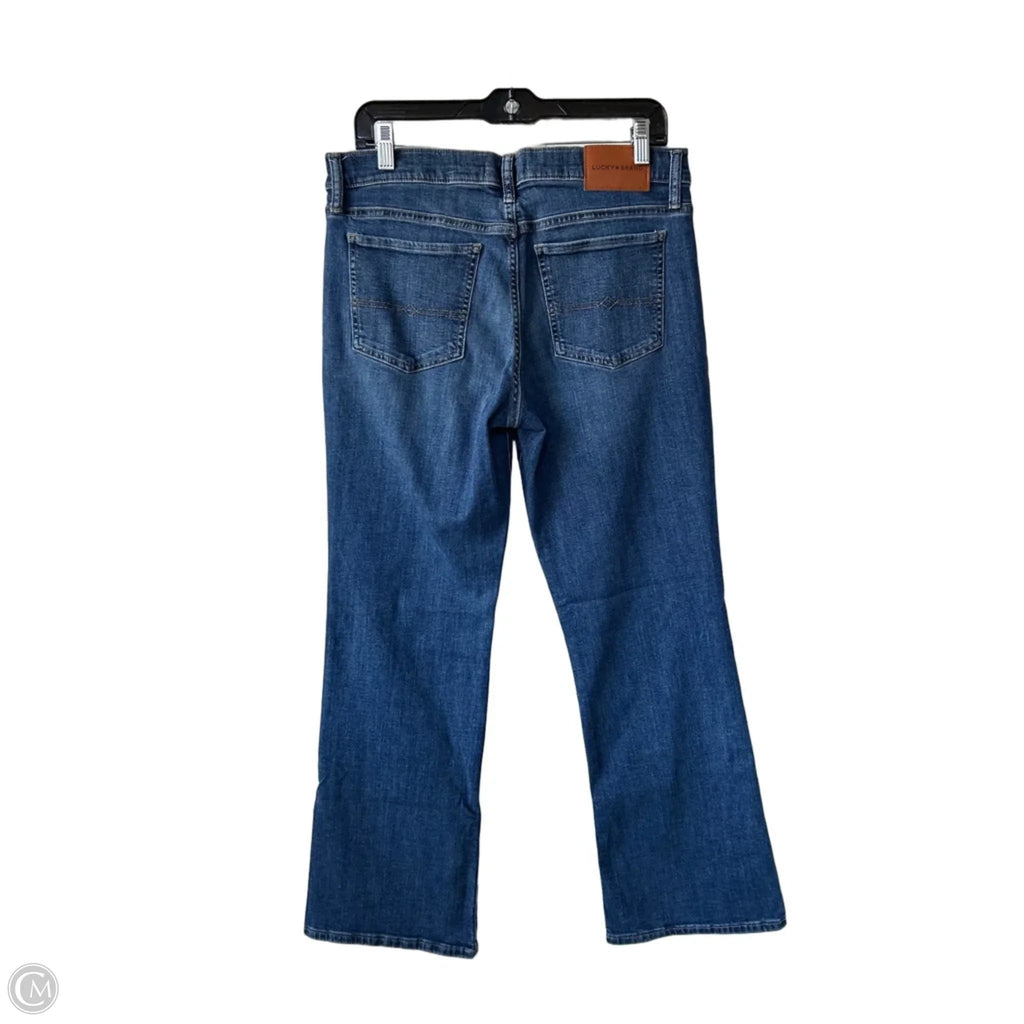 Jeans Boot Cut By Lucky Brand In Blue Denim, Size: 12