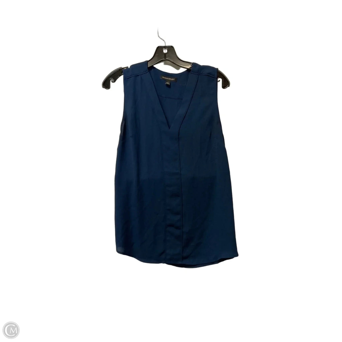 Top Sleeveless By Banana Republic In Navy, Size: S