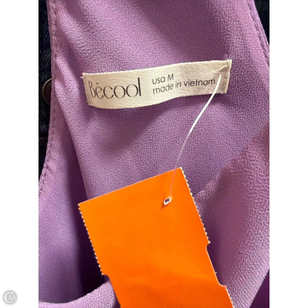 Tank Top By Be Cool In Purple, Size: M
