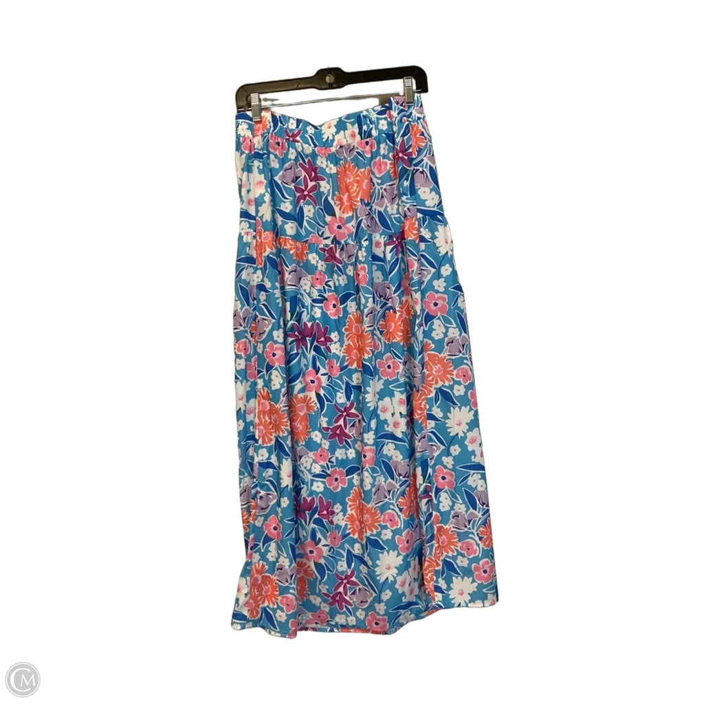 Skirt Maxi By Almost Pink In Blue, Size: Xl