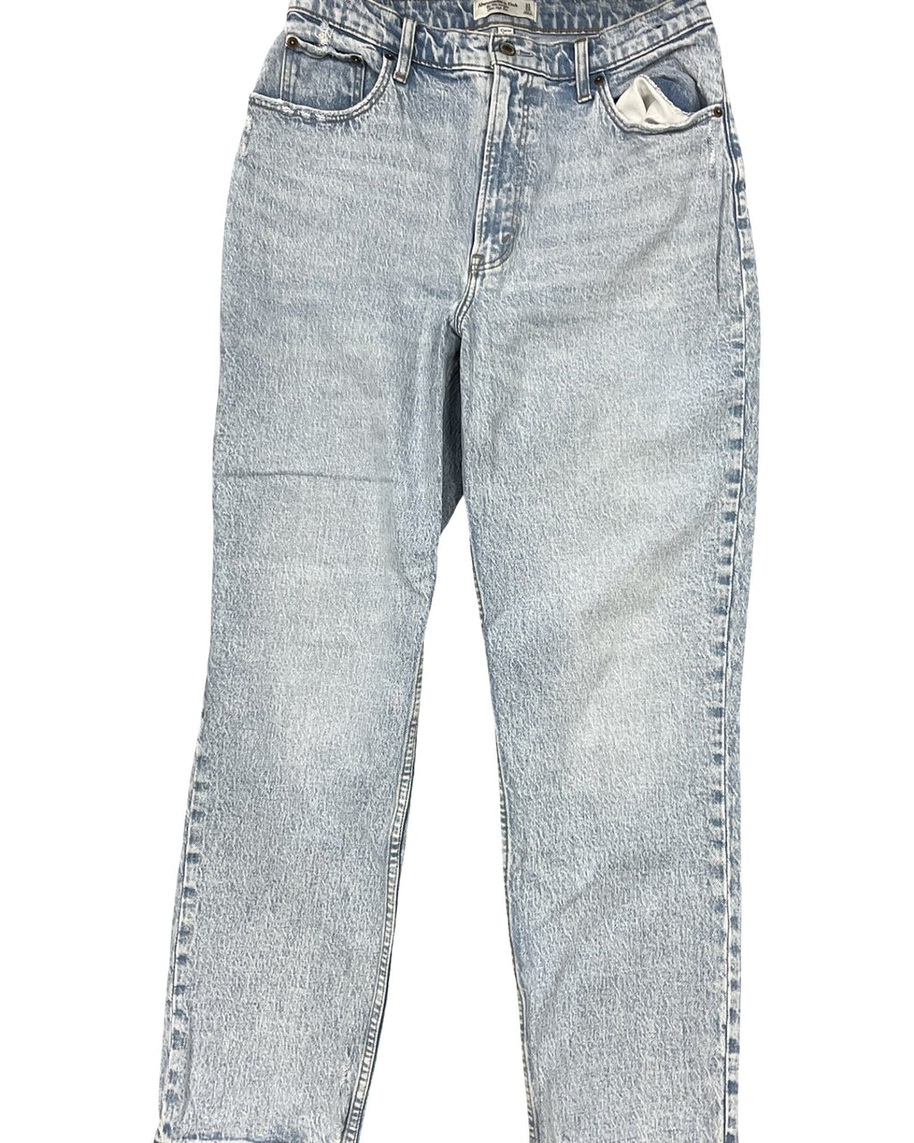 Jeans Straight By Abercrombie And Fitch In Blue Denim, Size:12L