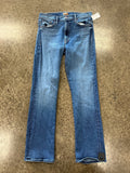 Jeans Straight By Mother Jeans In Blue Denim, Size:12