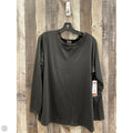 Athletic Top Long Sleeve Collar By 32 Degrees In Black, Size: Xxl