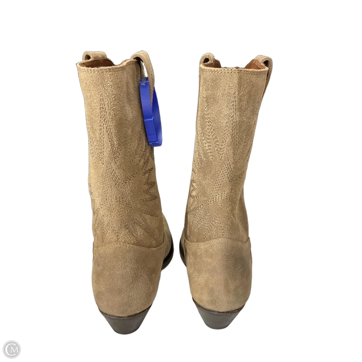 Boots Luxury Designer By Golden Goose In Grey, Size: 6