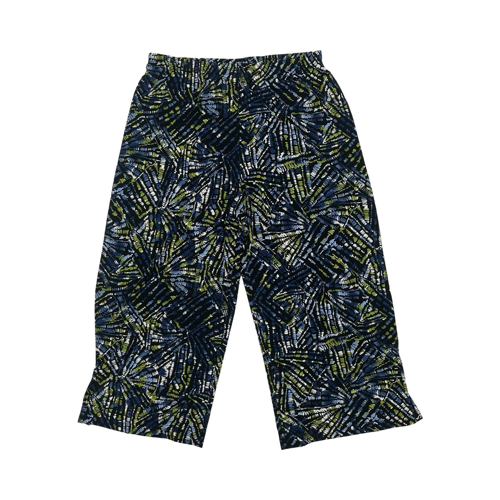 Pants Cropped By Chicos In Blue & Green, Size:L