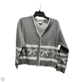 Sweater Cardigan By NIKKA K In Grey & White, Size: M