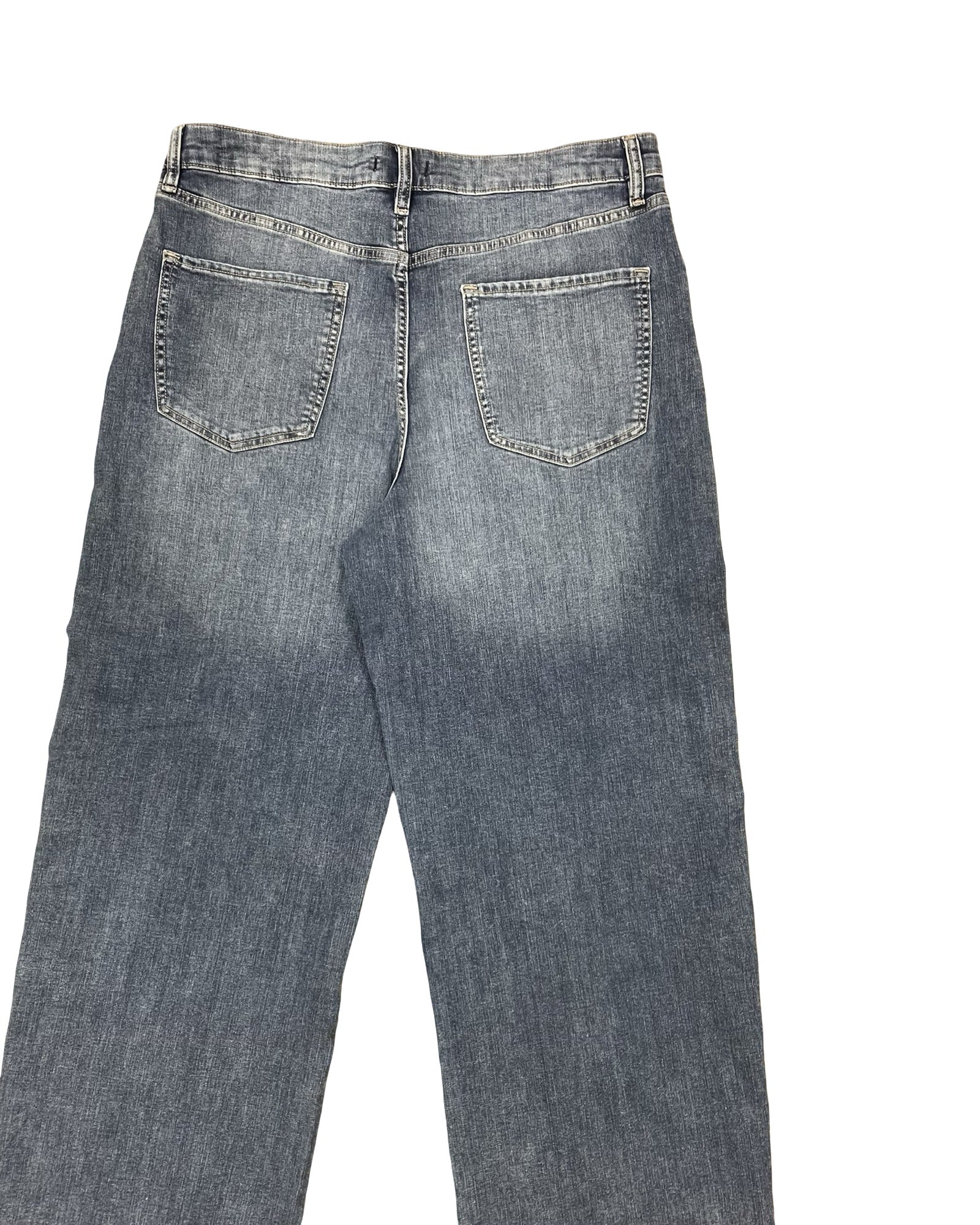 Jeans Wide Leg By Liz Claiborne In Blue Denim, Size:16