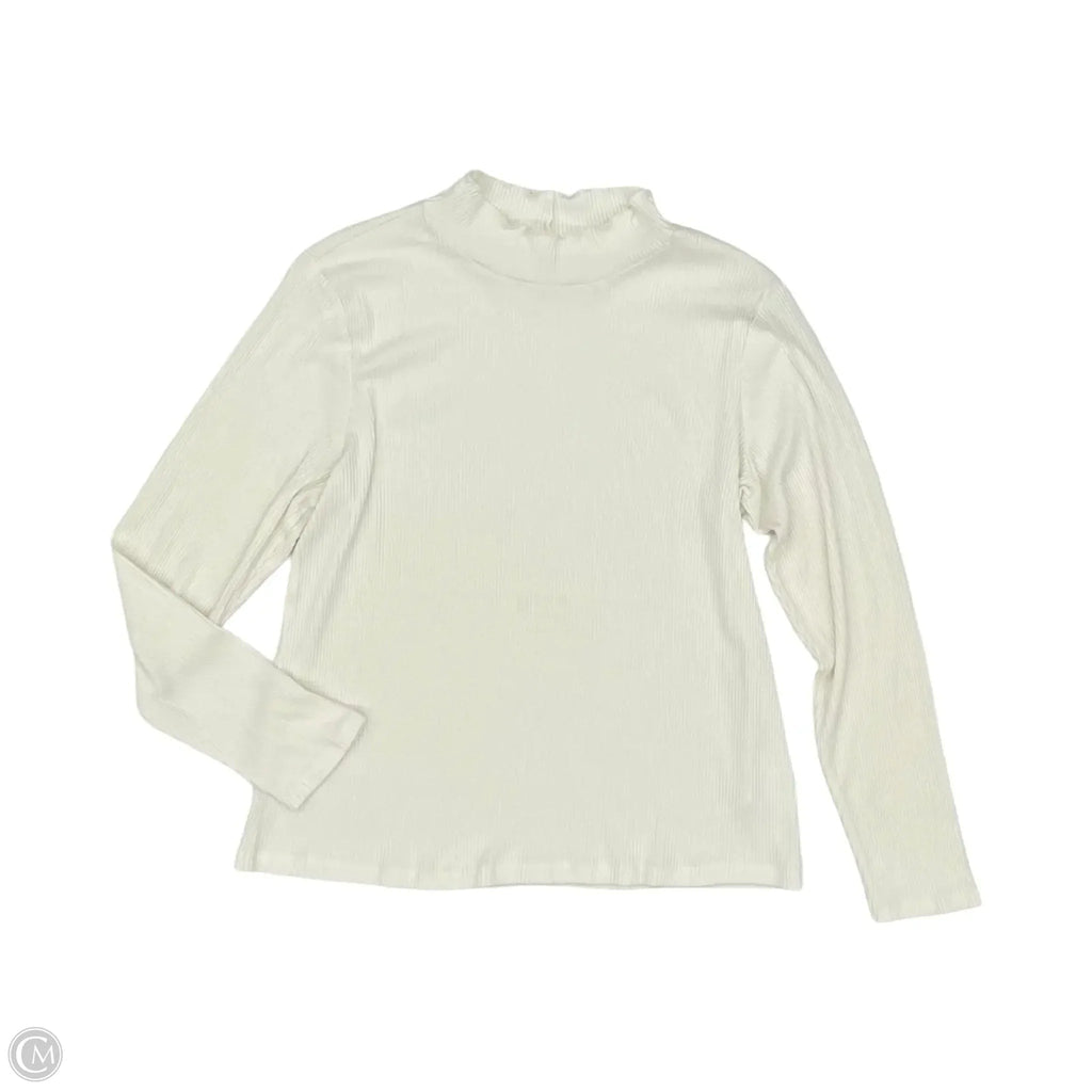 Top Long Sleeve By Maurices In Cream, Size: Xxl