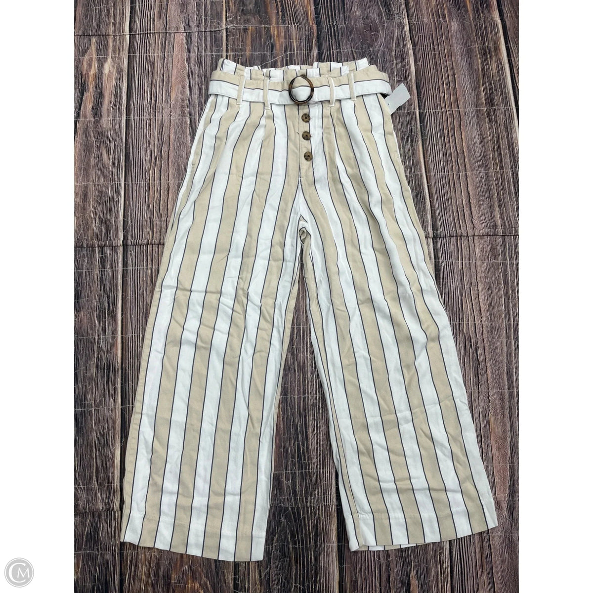Pants Wide Leg By Abercrombie And Fitch In Tan, Size: Xs