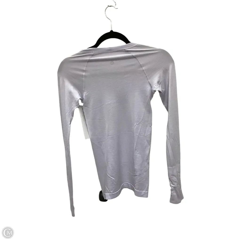 Athletic Top Long Sleeve Crewneck By Lululemon In Purple, Size: 0