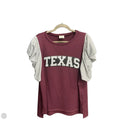 Top Short Sleeve By Fantastic Fawn In Maroon, Size: S