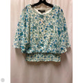 Top Short Sleeve By Cynthia Steffe In Blue & Green, Size: L