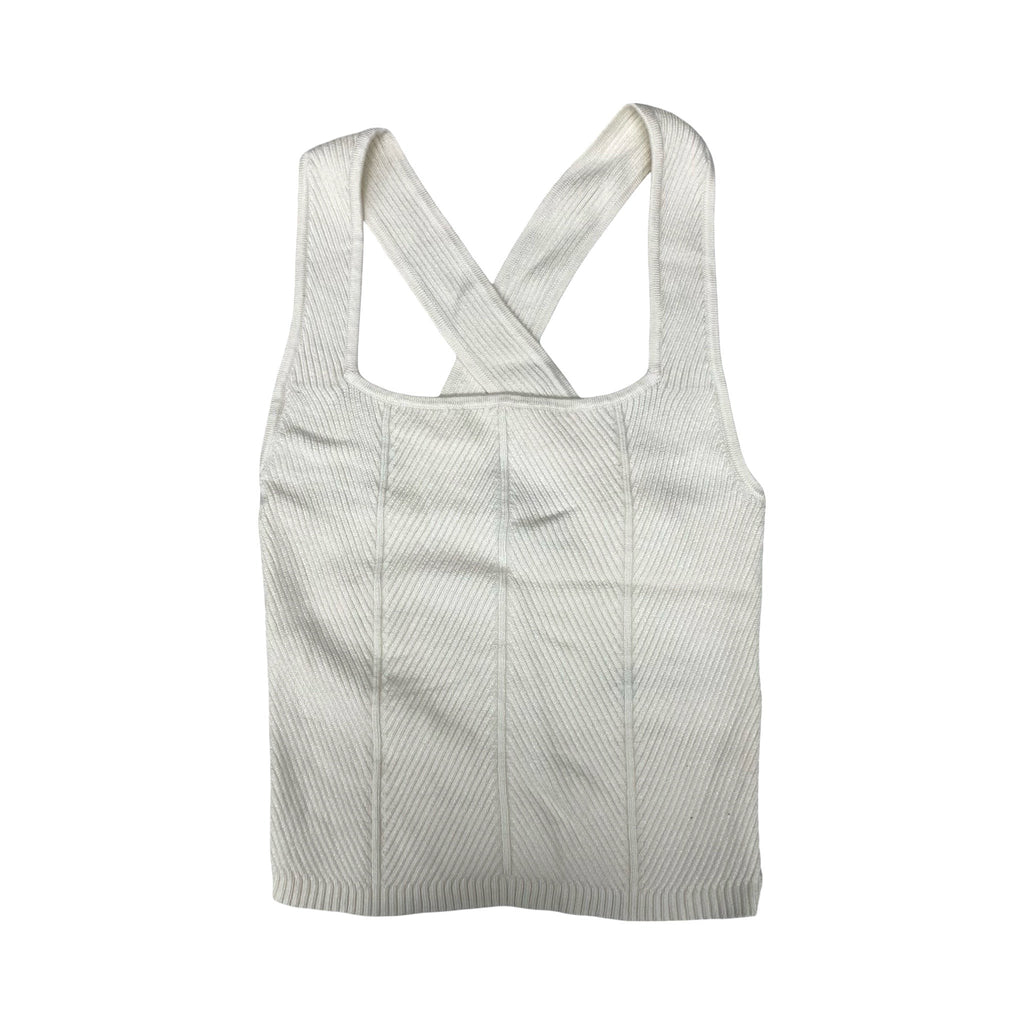 Top Sleeveless By Abercrombie And Fitch In Ivory, Size:S