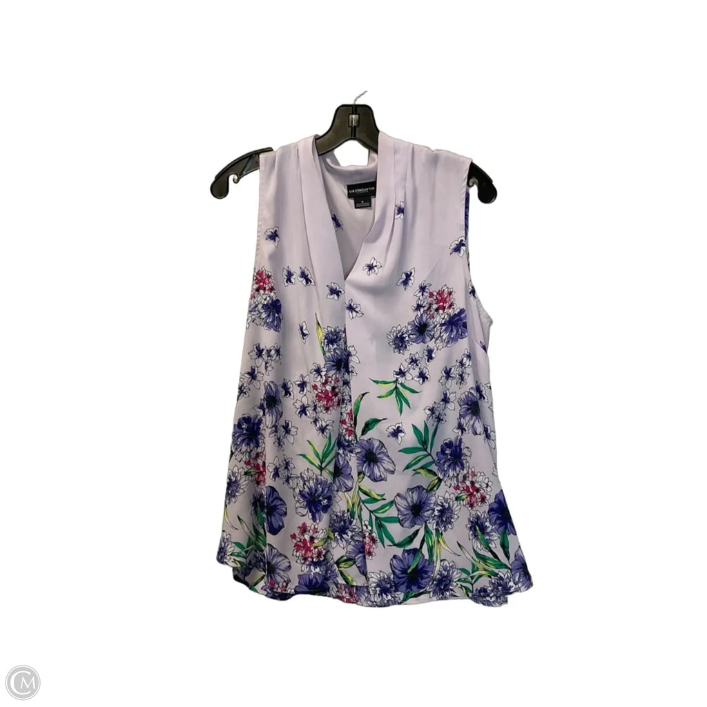 Top Sleeveless By Liz Claiborne In Purple, Size: M