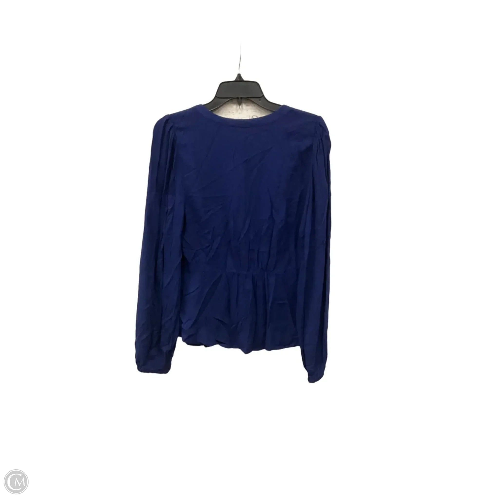 Blouse Long Sleeve By 89th And Madison In Blue, Size: M