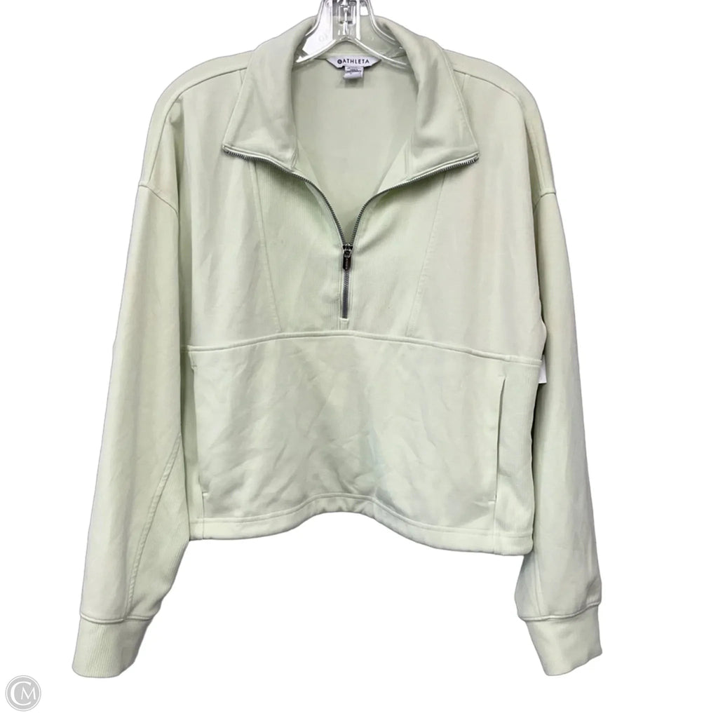 Sweatshirt Collar By Athleta In Green, Size: L
