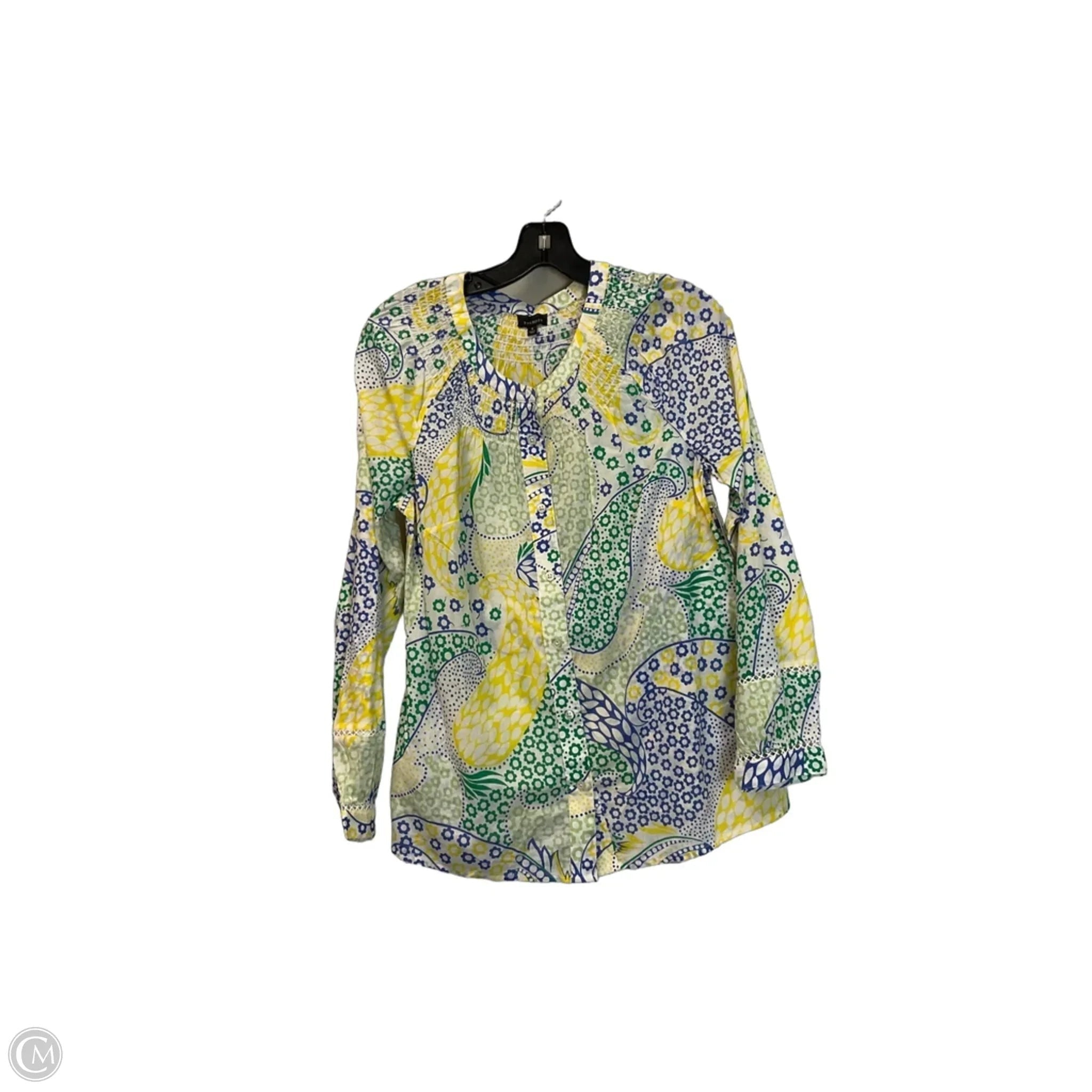 Top Long Sleeve By Talbots In Floral Print, Size: S