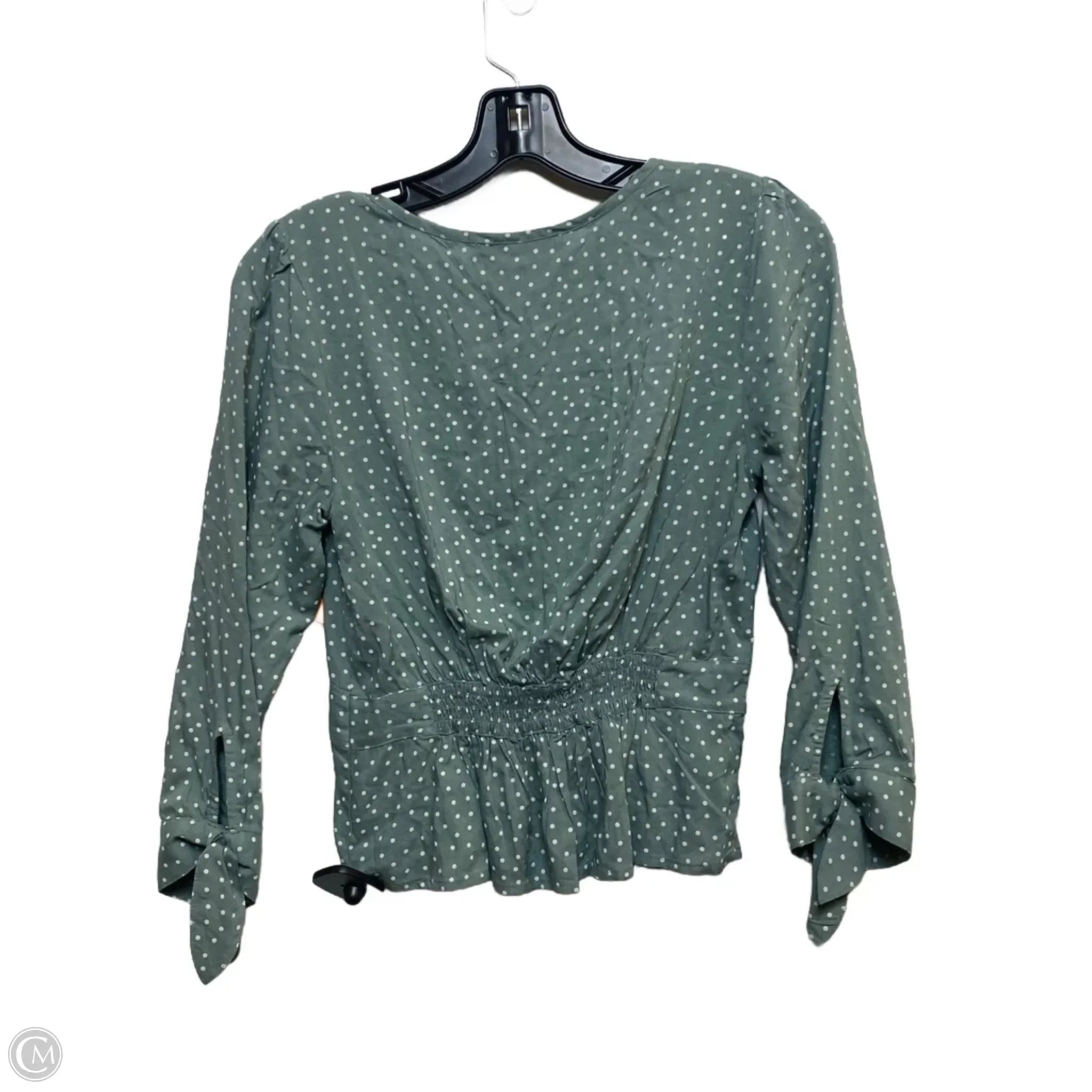 Top Long Sleeve By Abercrombie And Fitch In Green, Size: Xs