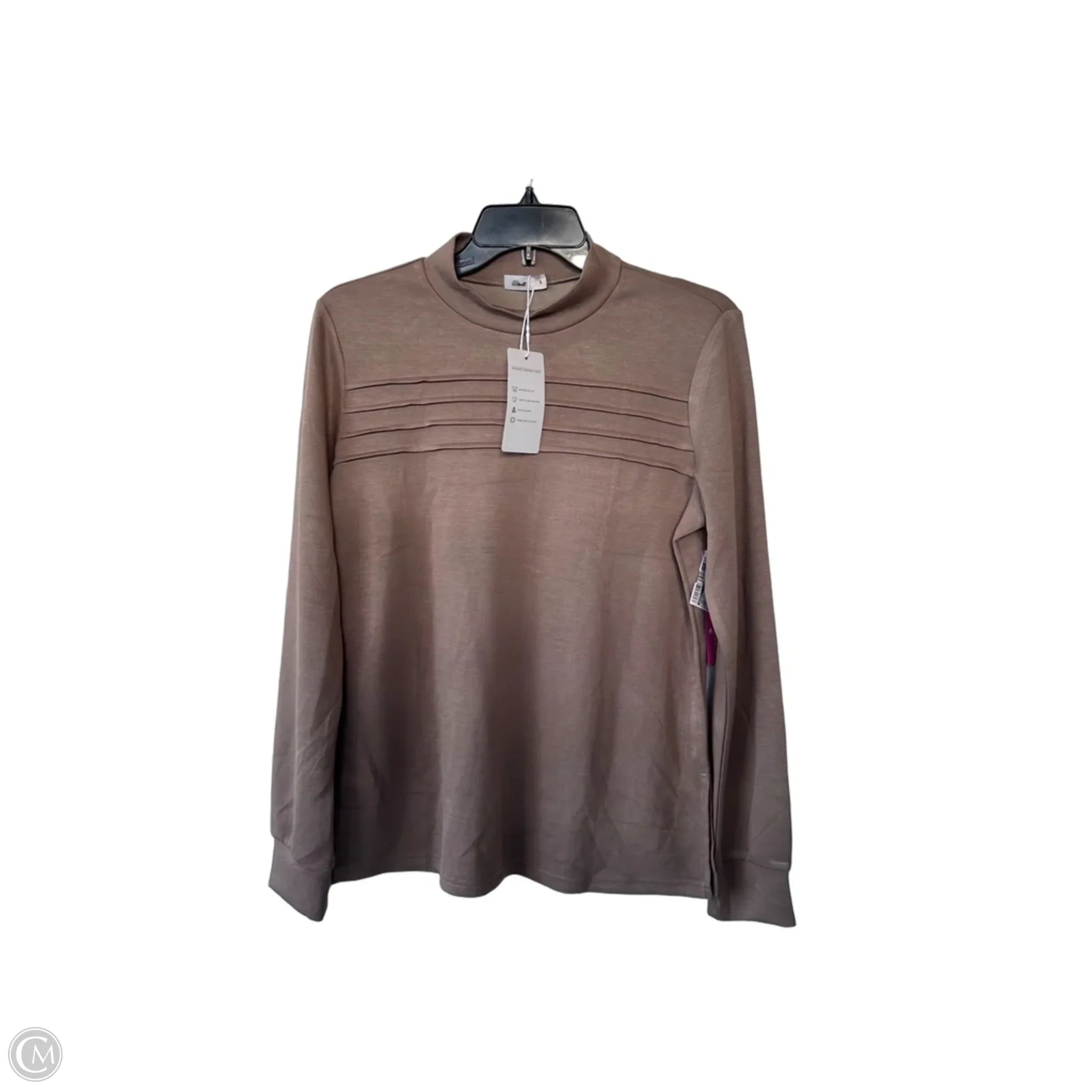 Top Long Sleeve By Wiholl In Tan, Size: S