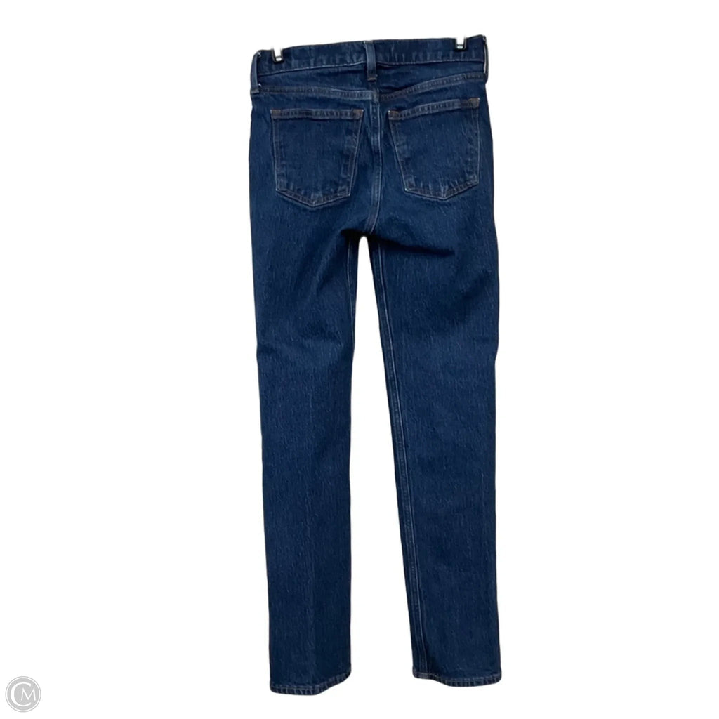 Jeans Straight By Abercrombie And Fitch In Blue Denim, Size: 0