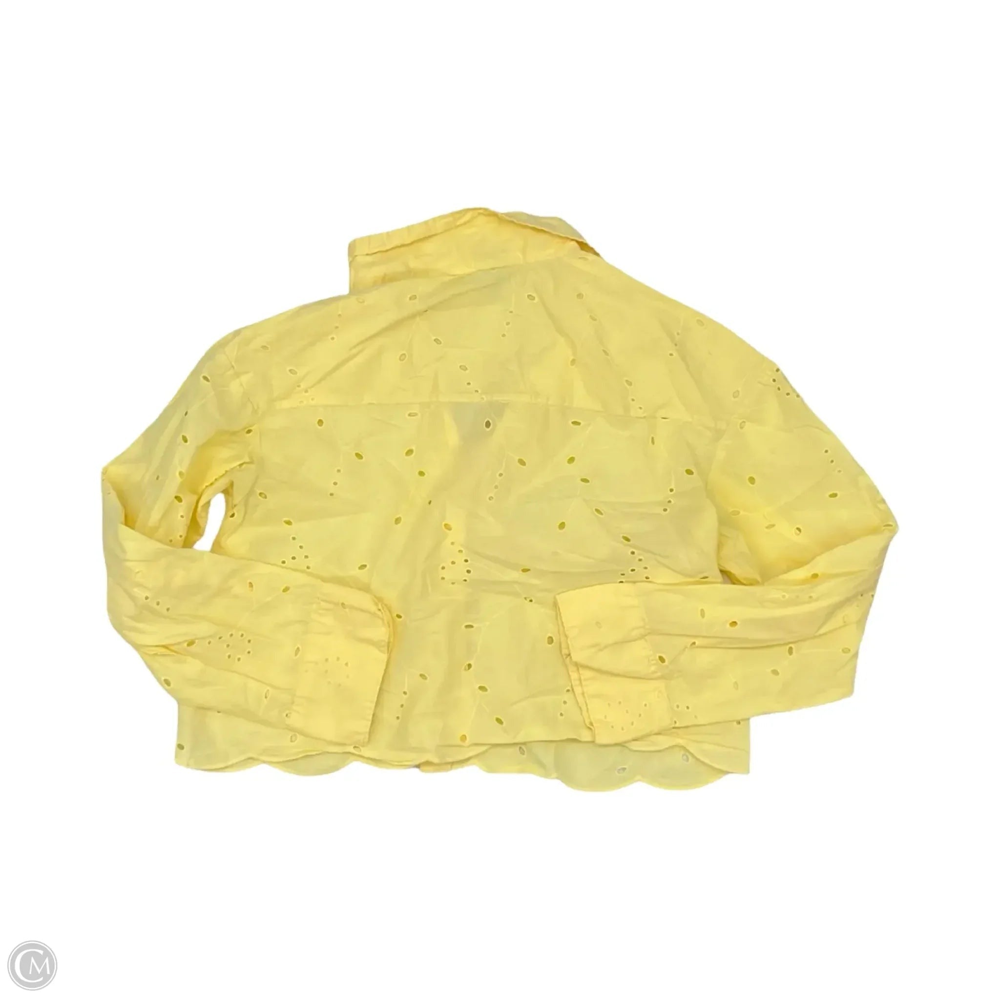 Top Long Sleeve By A New Day In Yellow, Size: S