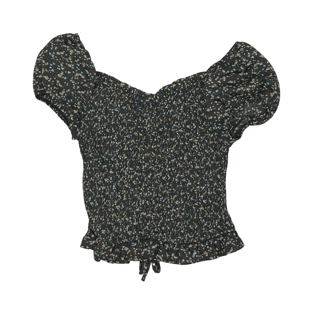 Blouse Ss By Willow & Root In Blue & Brown, Size:S