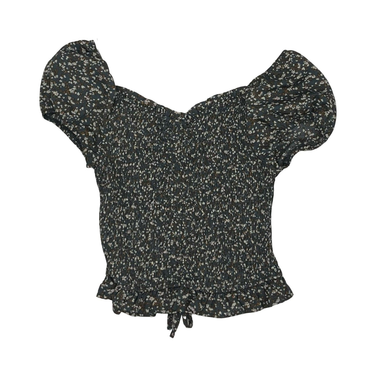 Blouse Ss By Willow & Root In Blue & Brown, Size:S