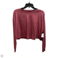 Top Long Sleeve By Lululemon In Red, Size: L