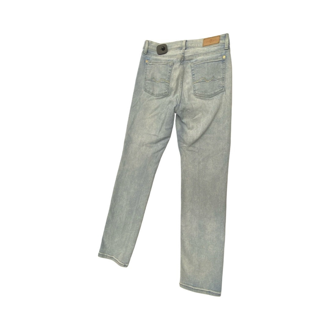 Jeans Straight By 7 For All Mankind In Blue, Size:4