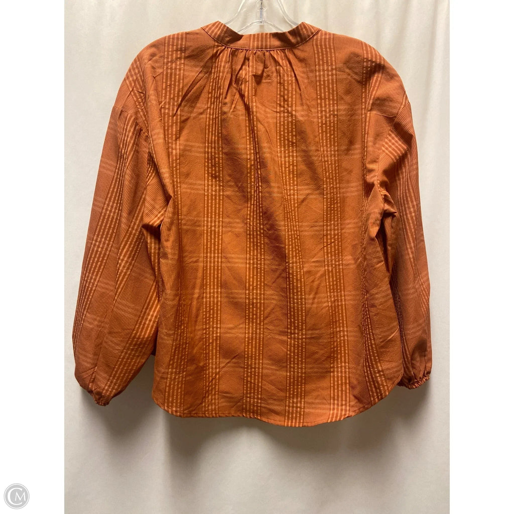 Top Long Sleeve By A New Day In Copper, Size: M