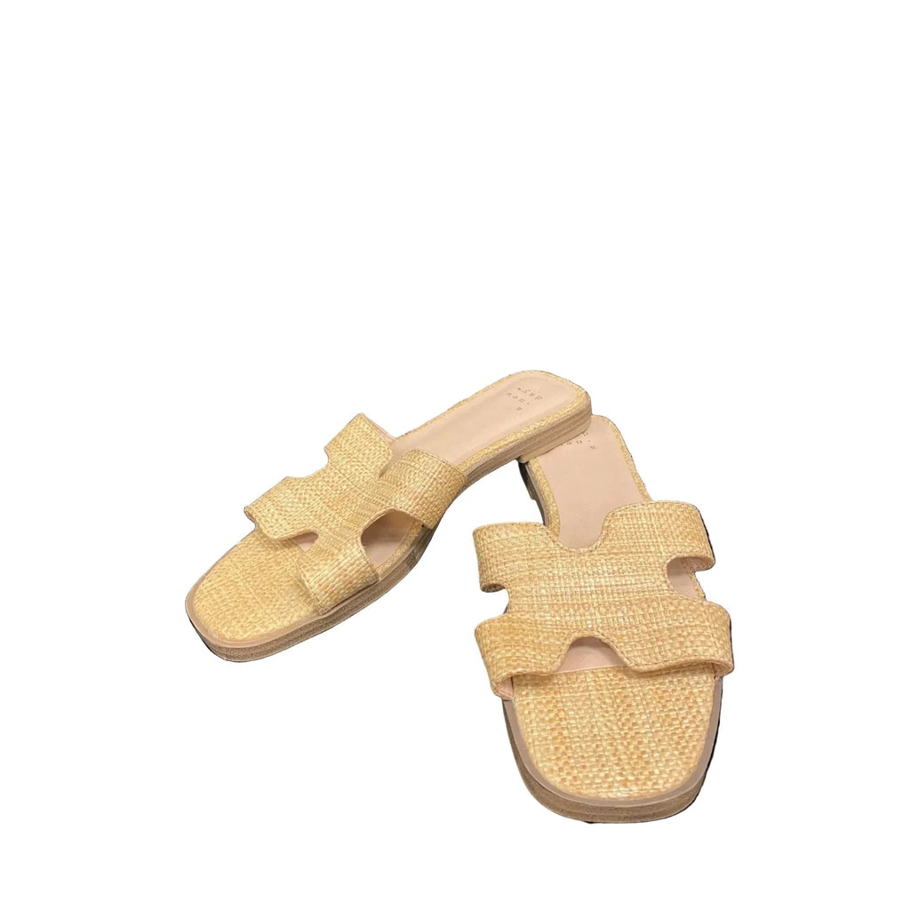 Sandals Flats By A New Day In Beige, Size: 6