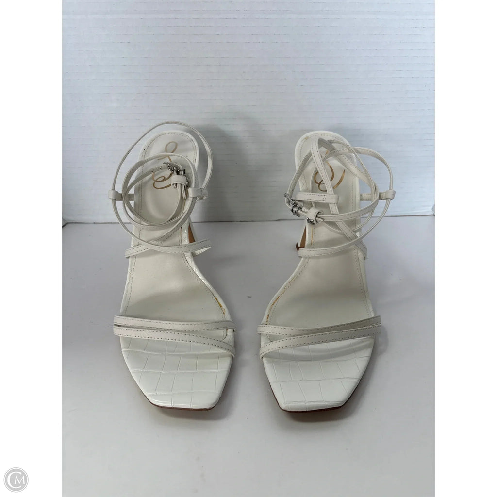 Shoes Heels Block By Sam Edelman In White, Size: 11