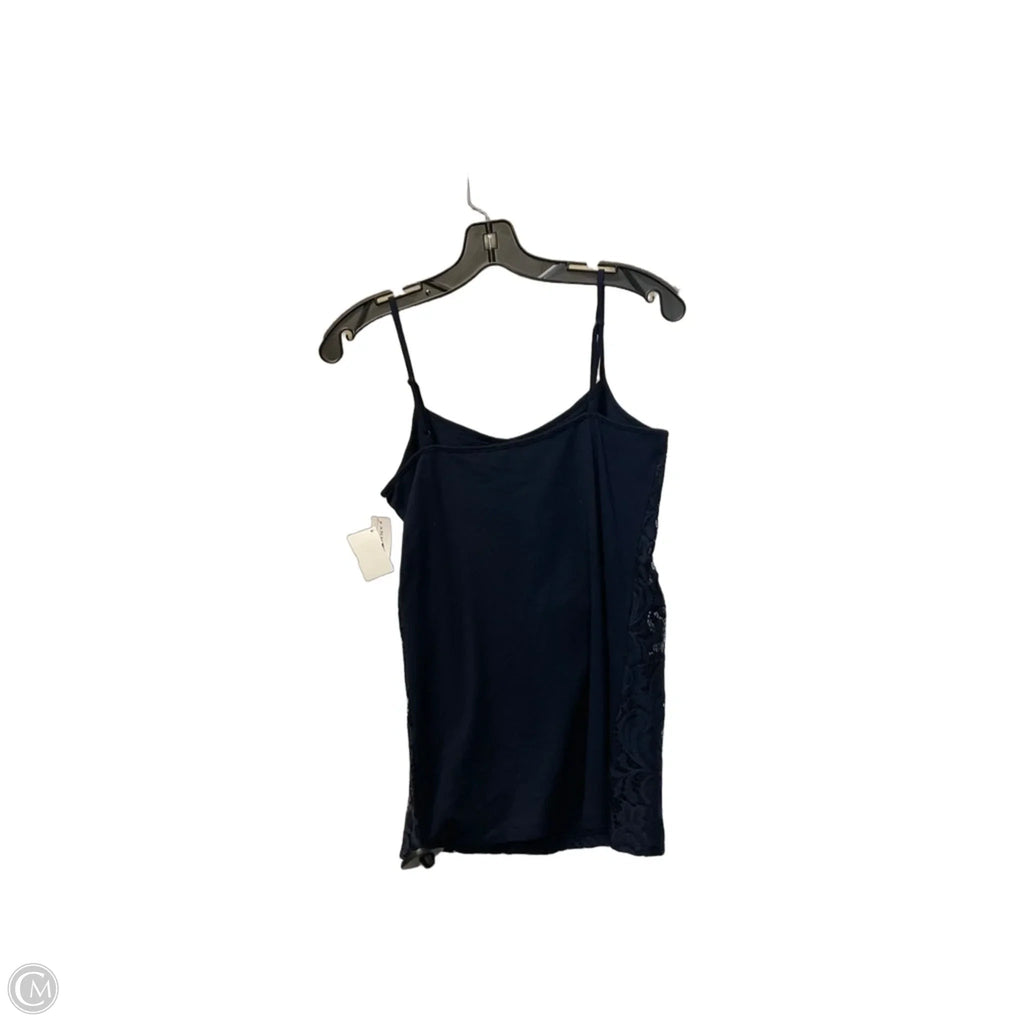 Top Sleeveless By Ann Taylor In Navy, Size: M
