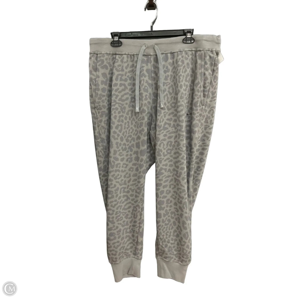 Athletic Pants By Nike Apparel In Grey, Size: 1x