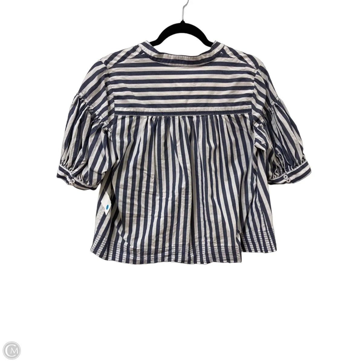 Top Short Sleeve By Anthropologie In Blue, Size: M