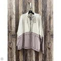 Athletic Jacket By Under Armour In Cream & Grey, Size: Xl